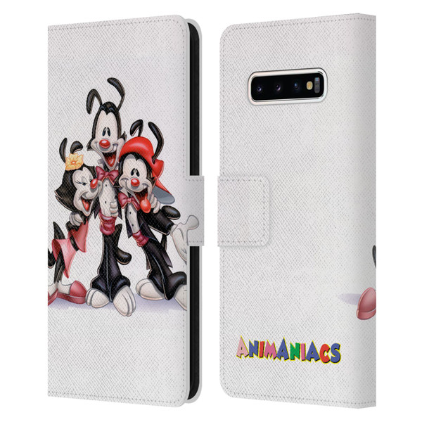 Animaniacs Graphics Formal Leather Book Wallet Case Cover For Samsung Galaxy S10+ / S10 Plus
