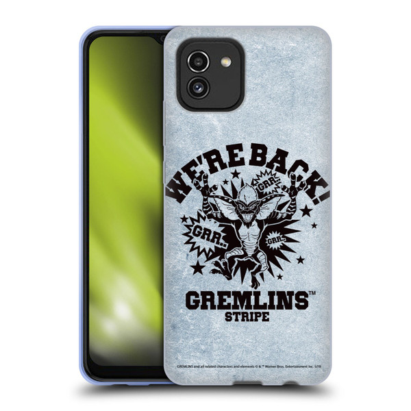 Gremlins Graphics Distressed Look Soft Gel Case for Samsung Galaxy A03 (2021)