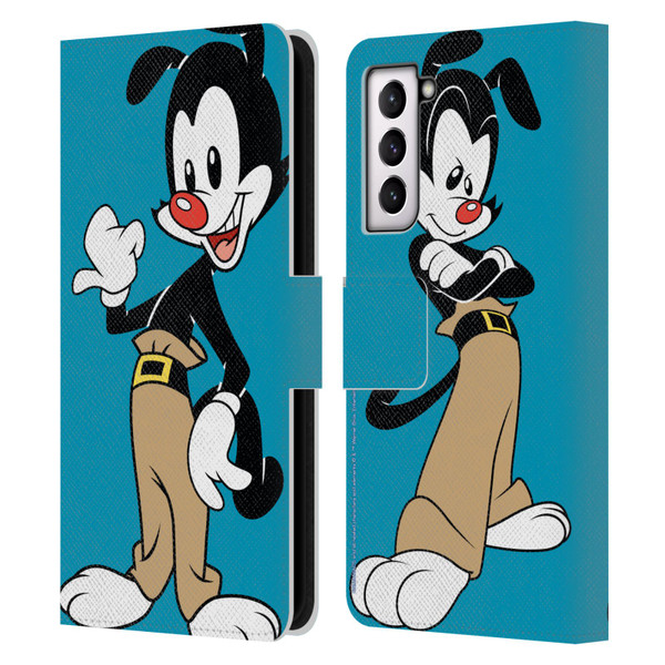 Animaniacs Graphics Yakko Leather Book Wallet Case Cover For Samsung Galaxy S21 5G