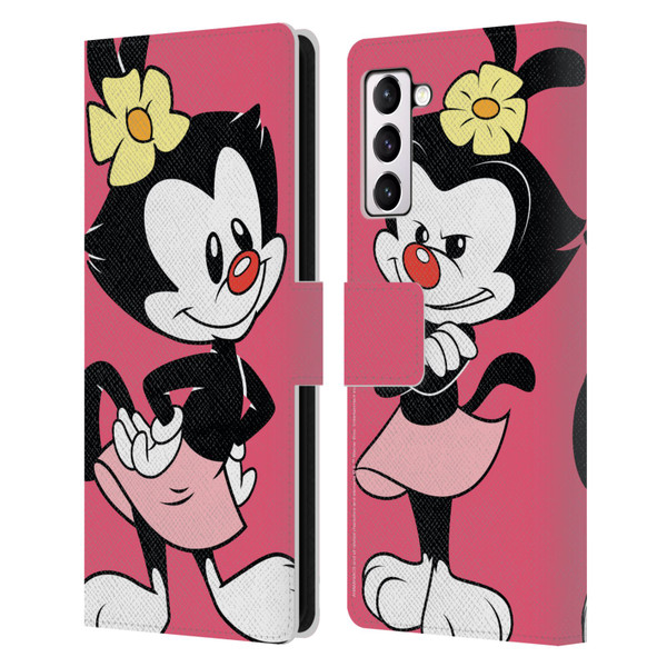 Animaniacs Graphics Dot Leather Book Wallet Case Cover For Samsung Galaxy S21+ 5G