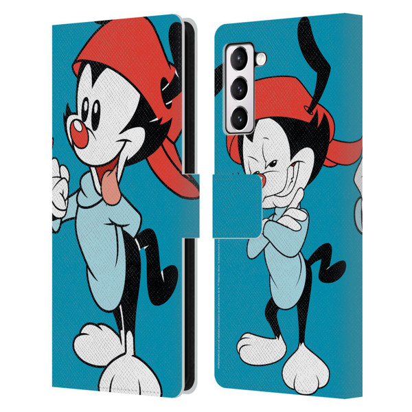 Animaniacs Graphics Wakko Leather Book Wallet Case Cover For Samsung Galaxy S21+ 5G