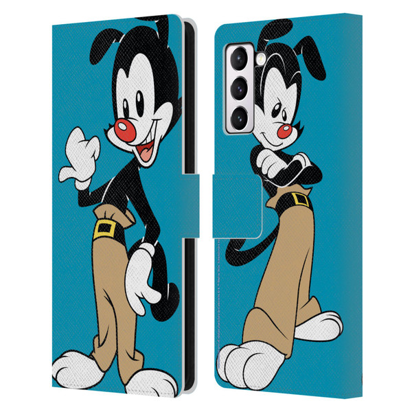 Animaniacs Graphics Yakko Leather Book Wallet Case Cover For Samsung Galaxy S21+ 5G