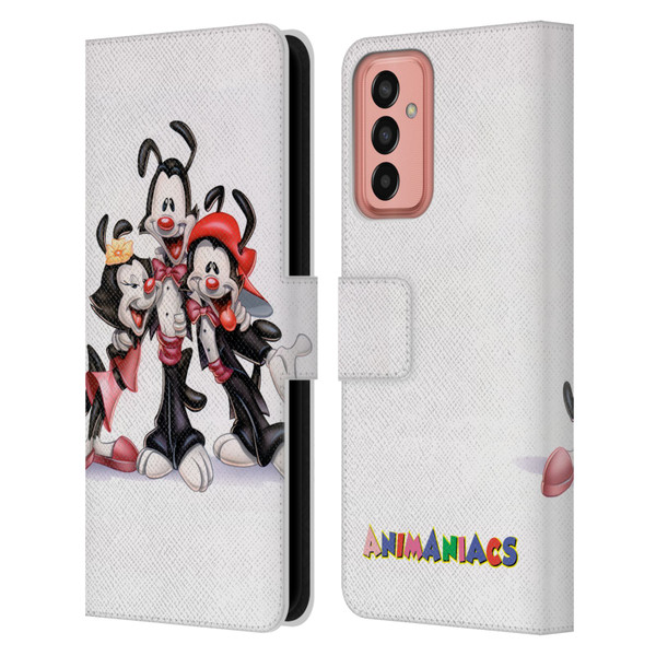 Animaniacs Graphics Formal Leather Book Wallet Case Cover For Samsung Galaxy M13 (2022)