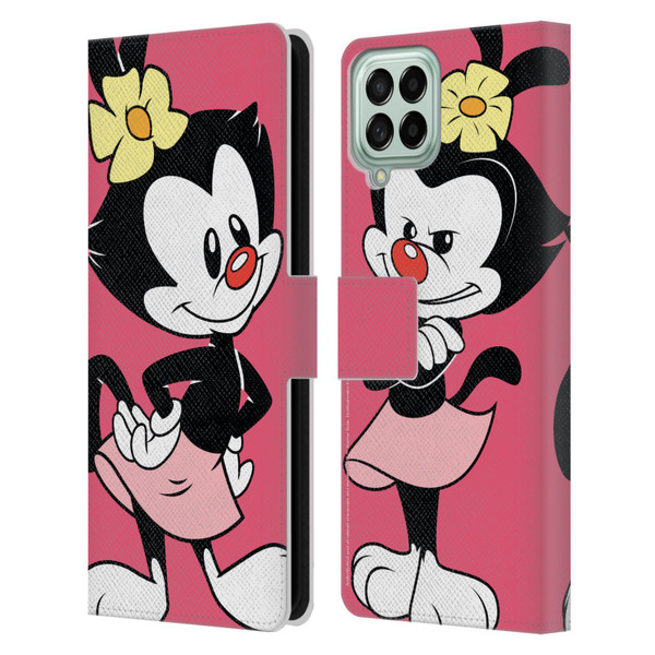Animaniacs Graphics Dot Leather Book Wallet Case Cover For Samsung Galaxy M33 (2022)