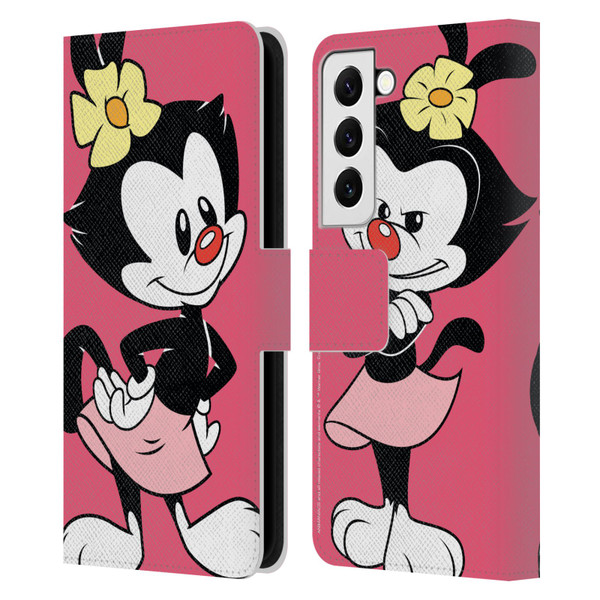 Animaniacs Graphics Dot Leather Book Wallet Case Cover For Samsung Galaxy S22 5G