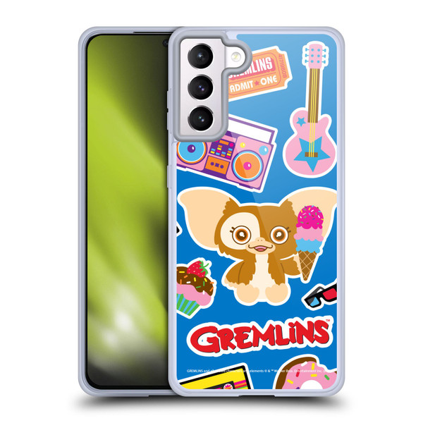 Gremlins Graphics Sticker Print Soft Gel Case for Samsung Galaxy S21+ 5G