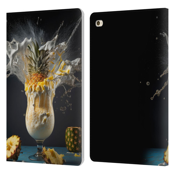 Spacescapes Cocktails Piña Colada Pop Leather Book Wallet Case Cover For Apple iPad mini 4