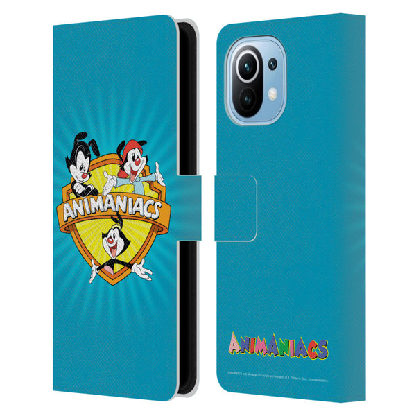 Animaniacs Graphics Logo Leather Book Wallet Case Cover For Xiaomi Mi 11