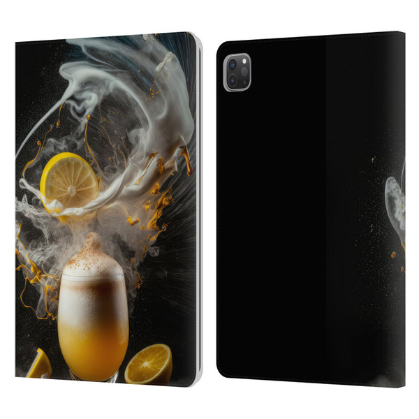 Spacescapes Cocktails Explosive Elixir, Whisky Sour Leather Book Wallet Case Cover For Apple iPad Pro 11 2020 / 2021 / 2022