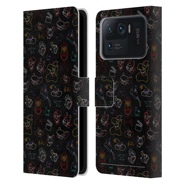 Animaniacs Graphics Pattern Leather Book Wallet Case Cover For Xiaomi Mi 11 Ultra