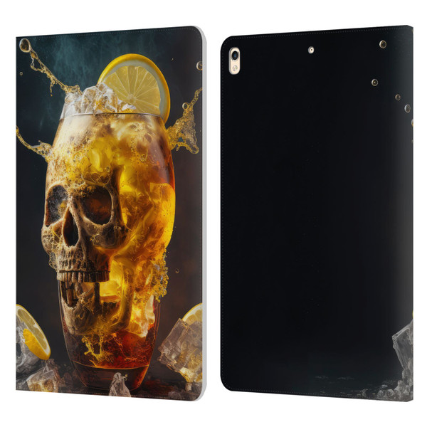 Spacescapes Cocktails Long Island Ice Tea Leather Book Wallet Case Cover For Apple iPad Pro 10.5 (2017)