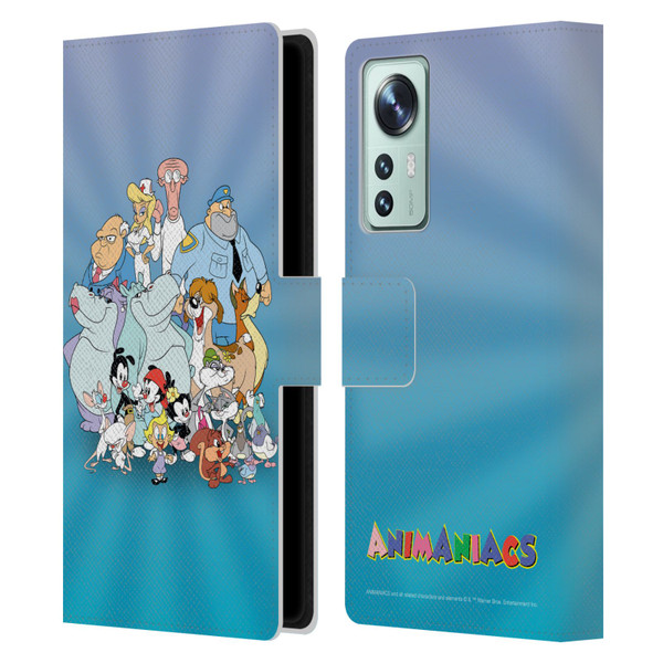 Animaniacs Graphics Group Leather Book Wallet Case Cover For Xiaomi 12