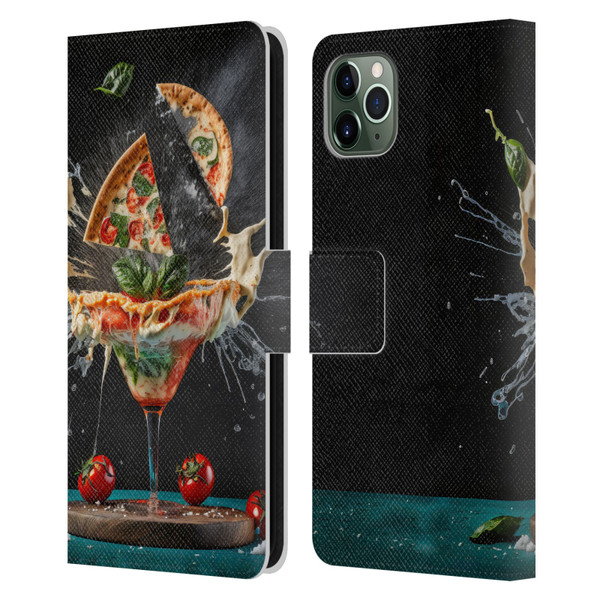 Spacescapes Cocktails Margarita Martini Blast Leather Book Wallet Case Cover For Apple iPhone 11 Pro Max