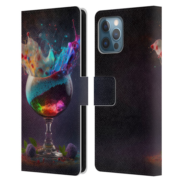 Spacescapes Cocktails Universal Magic Leather Book Wallet Case Cover For Apple iPhone 12 Pro Max