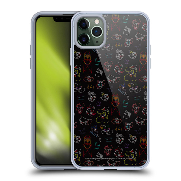 Animaniacs Graphics Pattern Soft Gel Case for Apple iPhone 11 Pro Max