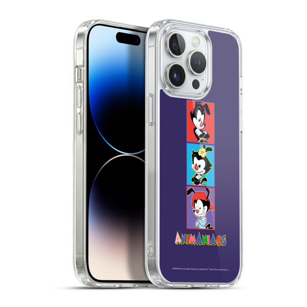 Animaniacs Graphics Tiles Soft Gel Case for Apple iPhone 13 Pro Max & MagSafe