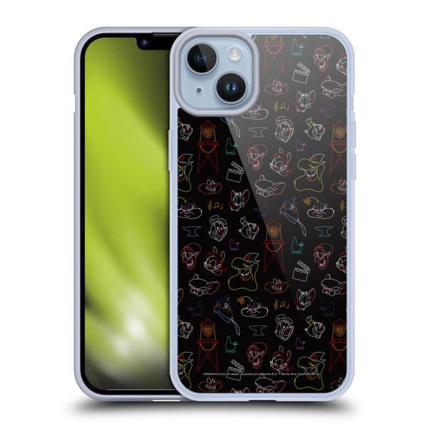 Animaniacs Graphics Pattern Soft Gel Case for Apple iPhone 14 Plus