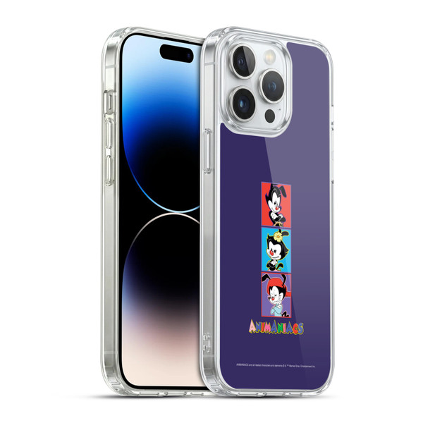 Animaniacs Graphics Tiles Soft Gel Case for Apple iPhone 14 Pro Max & MagSafe