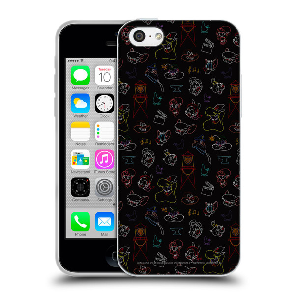 Animaniacs Graphics Pattern Soft Gel Case for Apple iPhone 5c