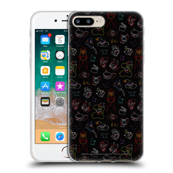 Animaniacs Graphics Pattern Soft Gel Case for Apple iPhone 7 Plus / iPhone 8 Plus