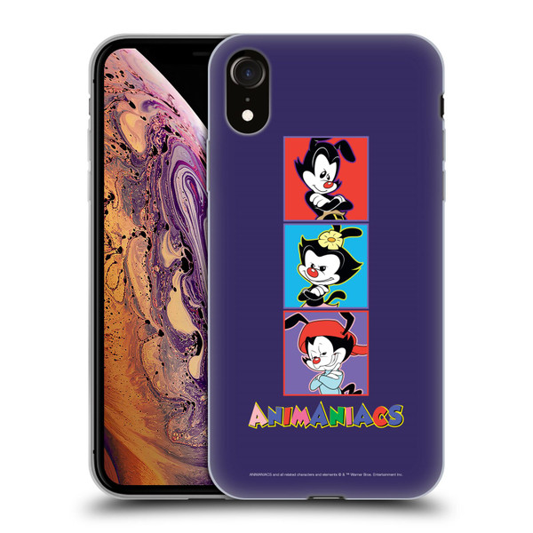 Animaniacs Graphics Tiles Soft Gel Case for Apple iPhone XR