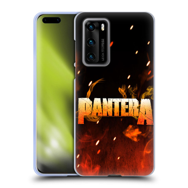 Pantera Art Fire Soft Gel Case for Huawei P40 5G