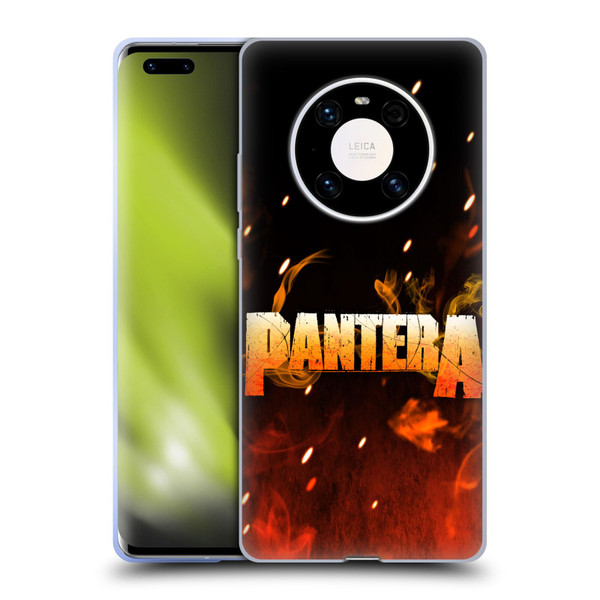 Pantera Art Fire Soft Gel Case for Huawei Mate 40 Pro 5G
