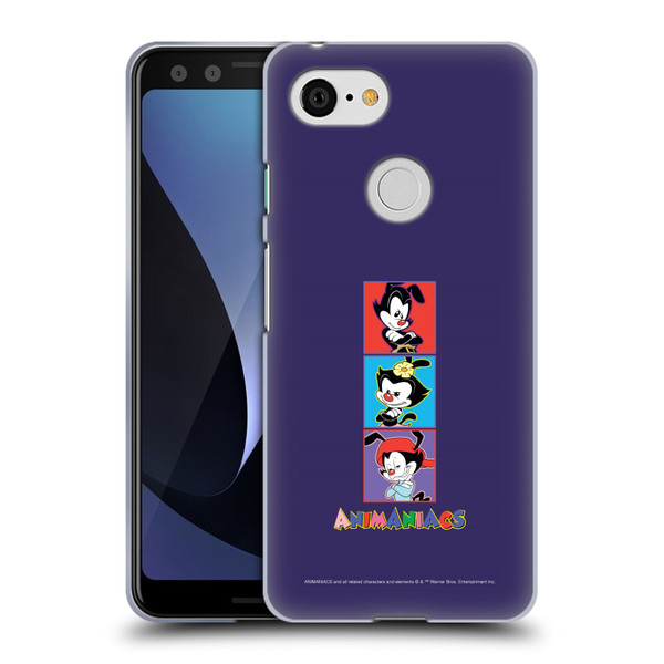 Animaniacs Graphics Tiles Soft Gel Case for Google Pixel 3