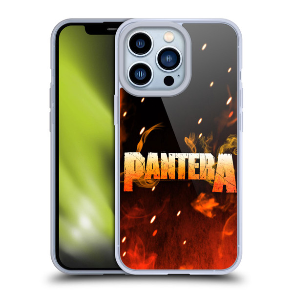 Pantera Art Fire Soft Gel Case for Apple iPhone 13 Pro