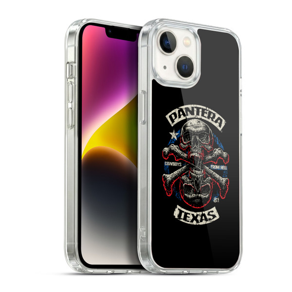 Pantera Art Double Cross Soft Gel Case for Apple iPhone 14