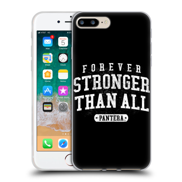 Pantera Art Stronger Than All Soft Gel Case for Apple iPhone 7 Plus / iPhone 8 Plus
