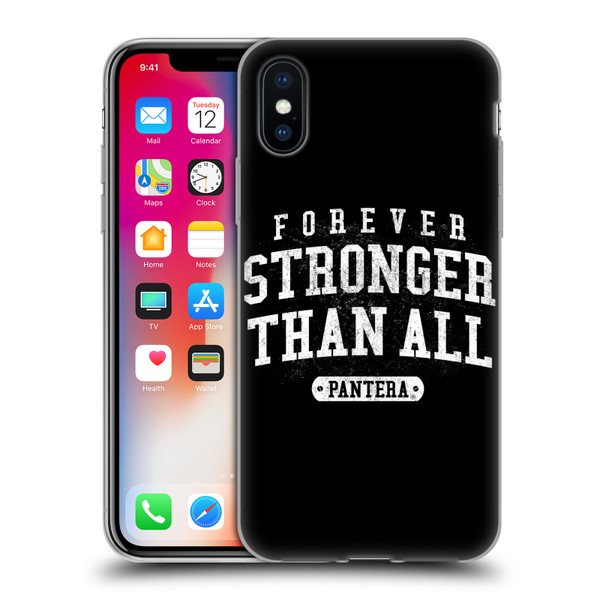Pantera Art Stronger Than All Soft Gel Case for Apple iPhone X / iPhone XS