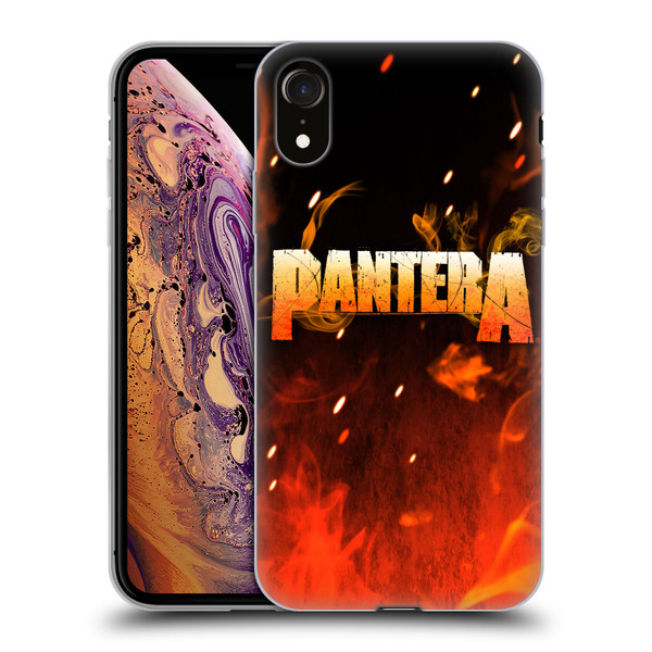 Pantera Art Fire Soft Gel Case for Apple iPhone XR