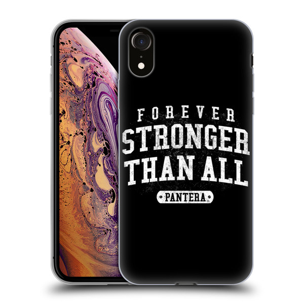 Pantera Art Stronger Than All Soft Gel Case for Apple iPhone XR