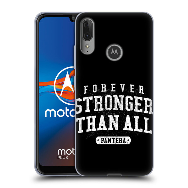 Pantera Art Stronger Than All Soft Gel Case for Motorola Moto E6 Plus