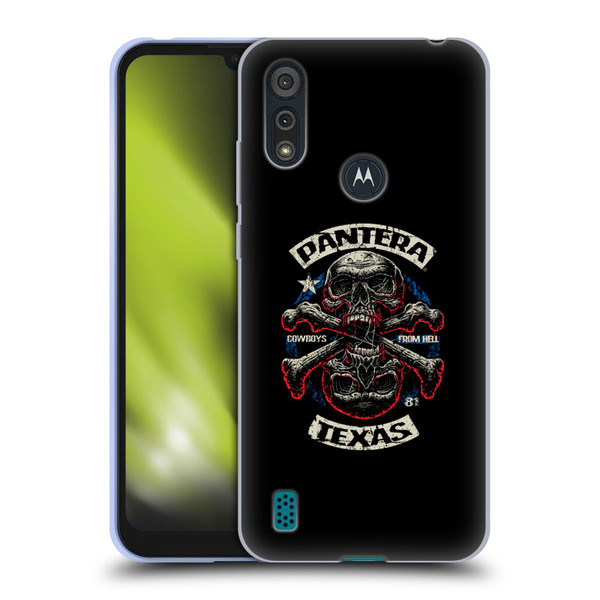 Pantera Art Double Cross Soft Gel Case for Motorola Moto E6s (2020)