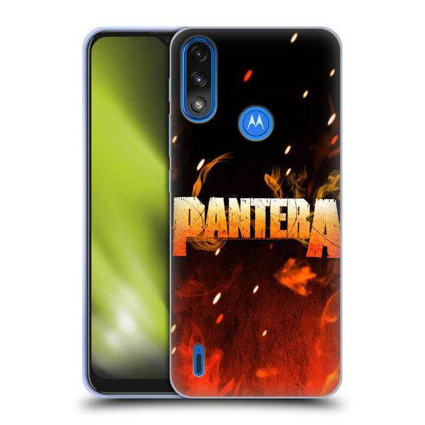 Pantera Art Fire Soft Gel Case for Motorola Moto E7 Power / Moto E7i Power