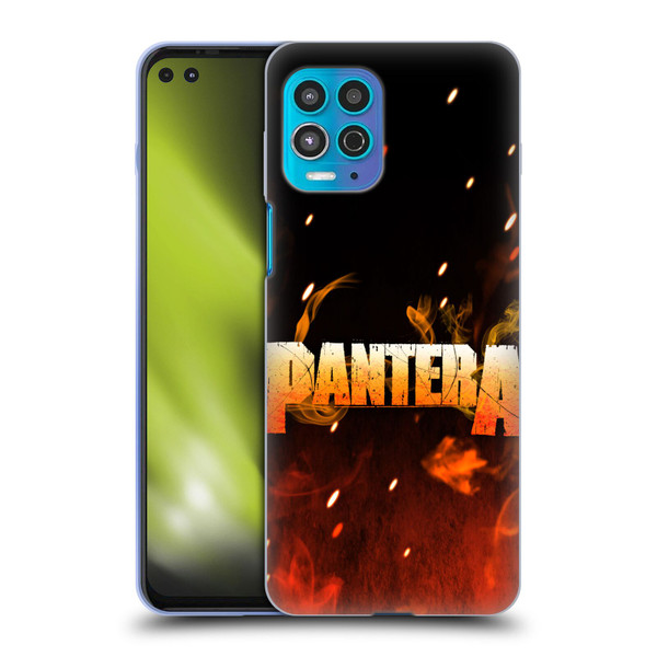 Pantera Art Fire Soft Gel Case for Motorola Moto G100