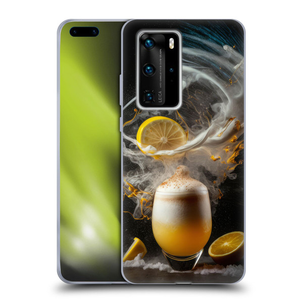 Spacescapes Cocktails Explosive Elixir, Whisky Sour Soft Gel Case for Huawei P40 Pro / P40 Pro Plus 5G