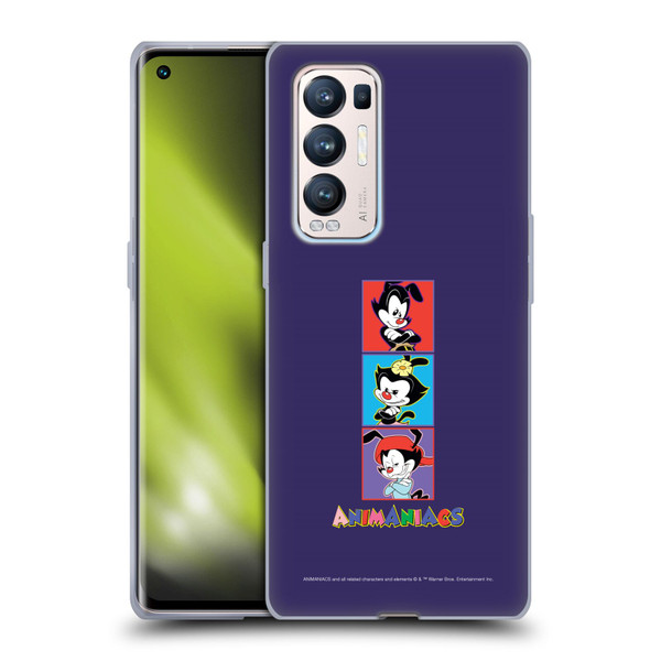 Animaniacs Graphics Tiles Soft Gel Case for OPPO Find X3 Neo / Reno5 Pro+ 5G