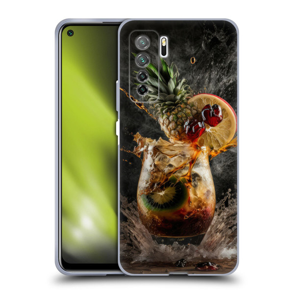 Spacescapes Cocktails Exploding Mai Tai Soft Gel Case for Huawei Nova 7 SE/P40 Lite 5G