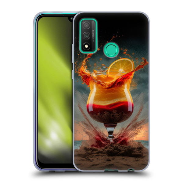 Spacescapes Cocktails Summer On The Beach Soft Gel Case for Huawei P Smart (2020)