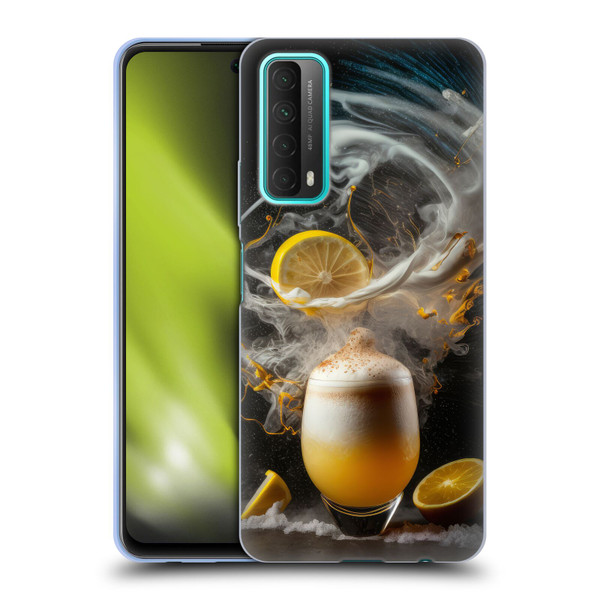 Spacescapes Cocktails Explosive Elixir, Whisky Sour Soft Gel Case for Huawei P Smart (2021)