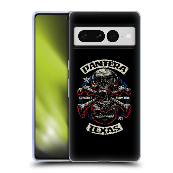 Pantera Art Double Cross Soft Gel Case for Google Pixel 7 Pro