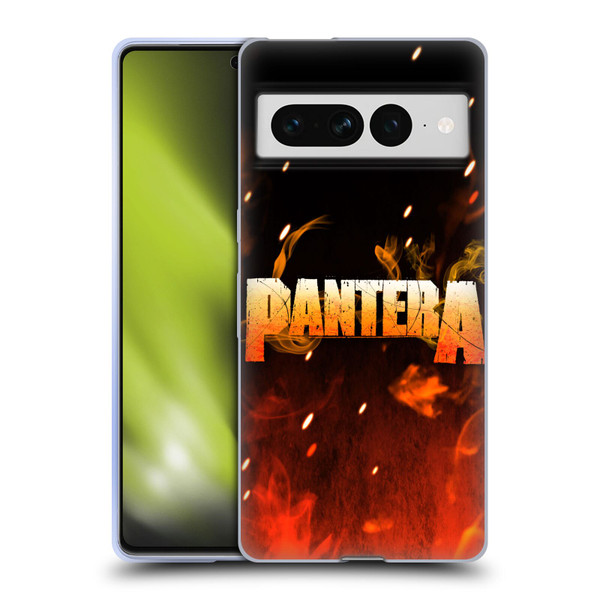 Pantera Art Fire Soft Gel Case for Google Pixel 7 Pro