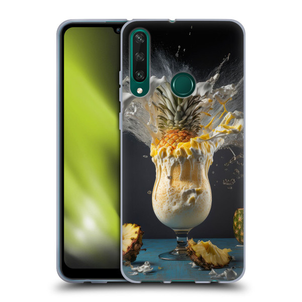 Spacescapes Cocktails Piña Colada Pop Soft Gel Case for Huawei Y6p