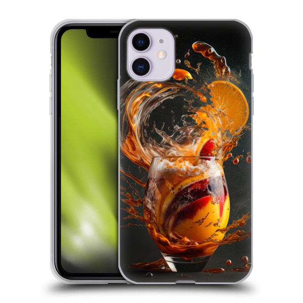 Spacescapes Cocktails Modern Twist, Hurricane Soft Gel Case for Apple iPhone 11