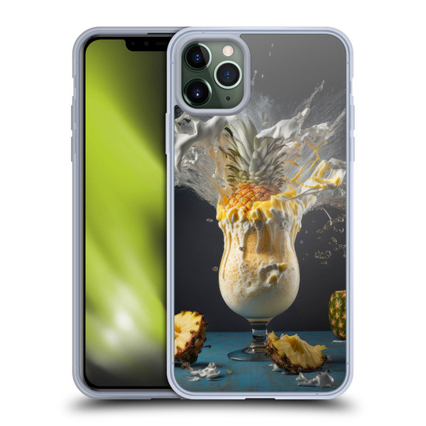 Spacescapes Cocktails Piña Colada Pop Soft Gel Case for Apple iPhone 11 Pro Max
