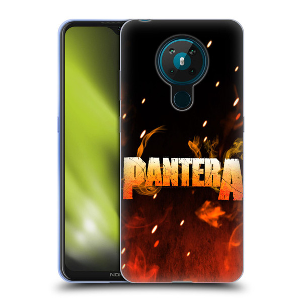 Pantera Art Fire Soft Gel Case for Nokia 5.3