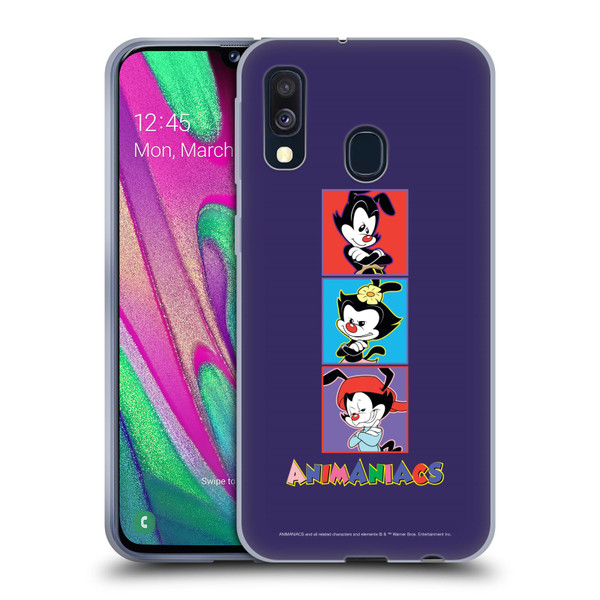 Animaniacs Graphics Tiles Soft Gel Case for Samsung Galaxy A40 (2019)
